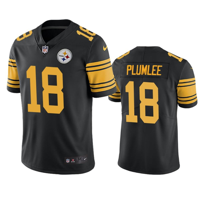 Youth Pittsburgh Steelers #18 John Rhys Plumlee Black Color Rush Untouchable Limited Football Stitched Jersey